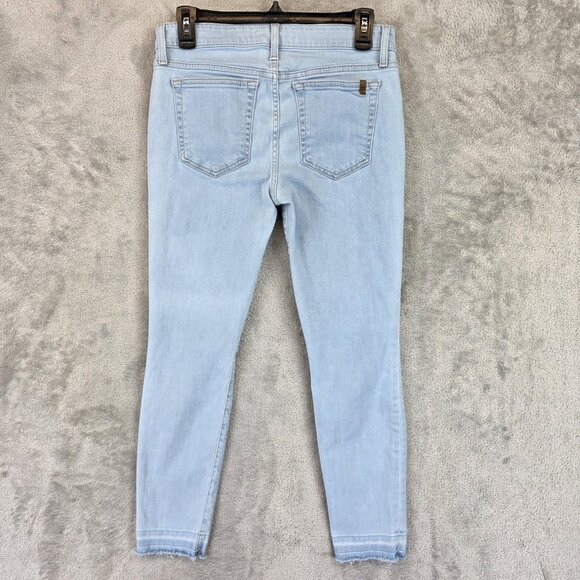 Joe's Jeans Skinny Crop Jeans Womens 28 Light Wash Stretch Denim Cynthia Raw Hem - Picture 8 of 12